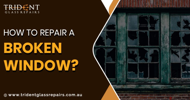 How to repair a broken window